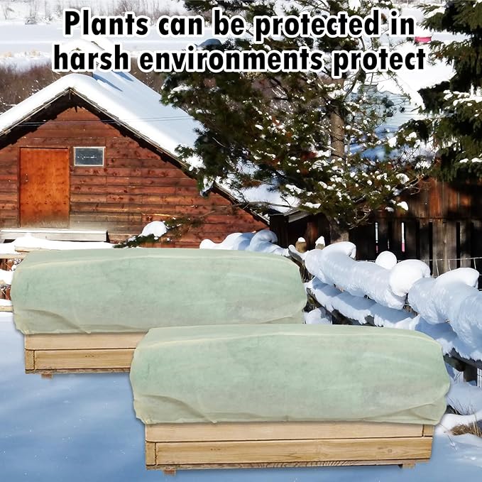 Rectangular Plant Protection Cover, Winter Outdoor Garden Plant Frost Protection Blanket, Plant Frost Protection Cover, Plant Protection Wrap Cover, 1 Piece, 102 x 27 x 20 Inches