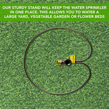 Yard Butler Ring Base Sprinkler Stand - Durable Gardening Supplies for Lawn Care - Sturdy Design for Sprinkler Stability - Water Lawn & Garden Evenly - 3/4" Head