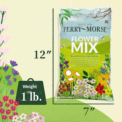 Ferry-Morse Flowering Grass Alternative Mix Bulk Wildflower Seeds, 1lb