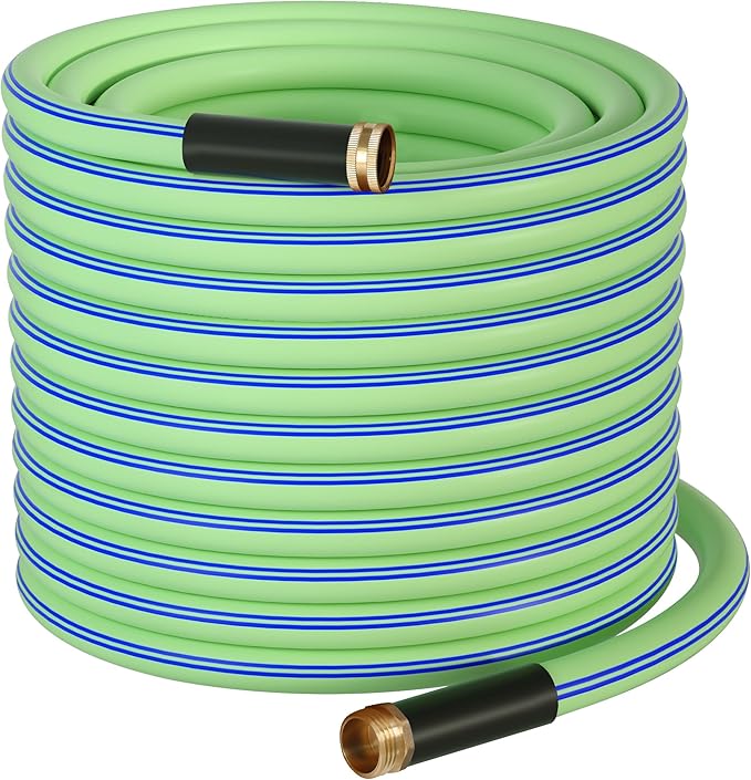 Atlantic Heavy Duty Garden Hose 200ft x 5/8 Inch Green Color Water Hose (200 Feet)