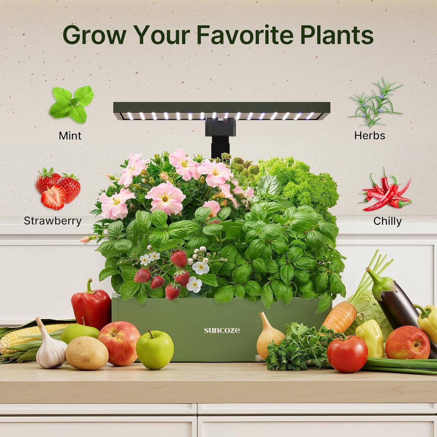 160pcs Hydroponic Pods, Accessories Compatible with Suncoze & Other Hydroponics Growing Systems, Gardening Supplies Garden Pods Include 60 Grow Sponges, 20 Grow Baskets, 20 Domes, 60 Labels