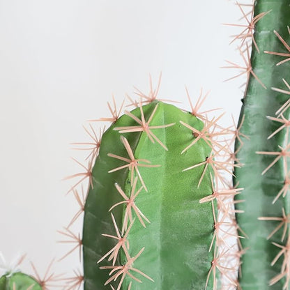 momoplant Artificial Cactus Fake Plant 31 Inch Tall Faux Cacti Plants for Home Garden Office Store Decoration