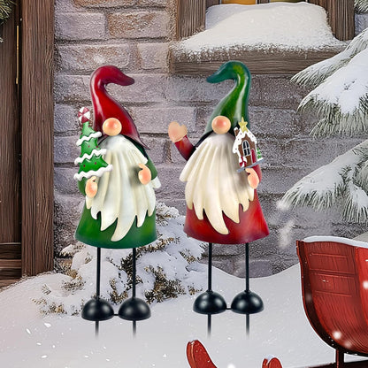 HONGLAND Outdoor Christmas Decorations Gnomes Decorative Garden Stakes, Unique Thanksgiving Gifts for Outside Garden Decor Yard Lawn Porch Party-18 Inch