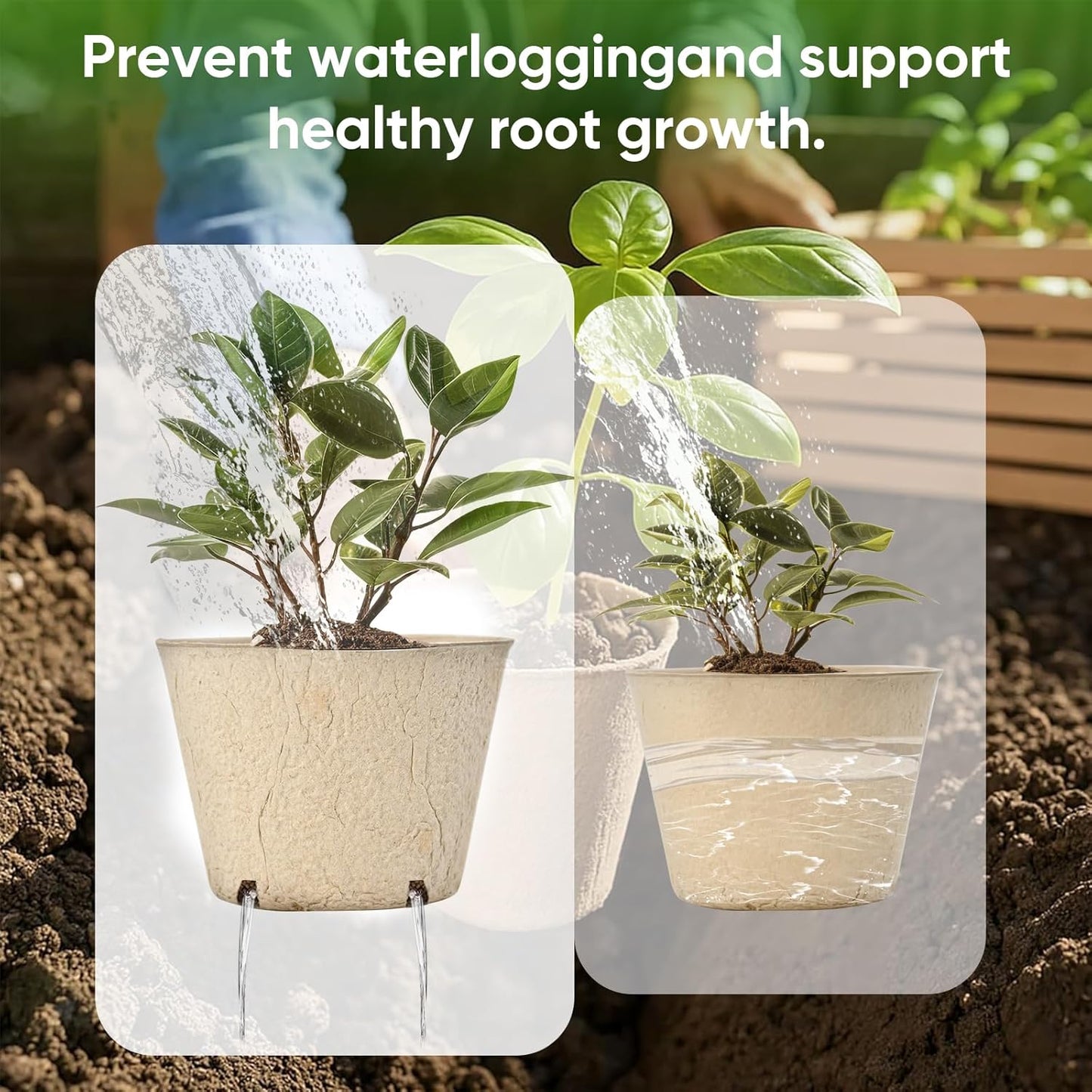 4” Peat Pots with 60Pcs Plant Labels, Biodegradable Pots for Seedlings with Drainage Holes, Garden Plant Nursery Pots Seed Starting Trays