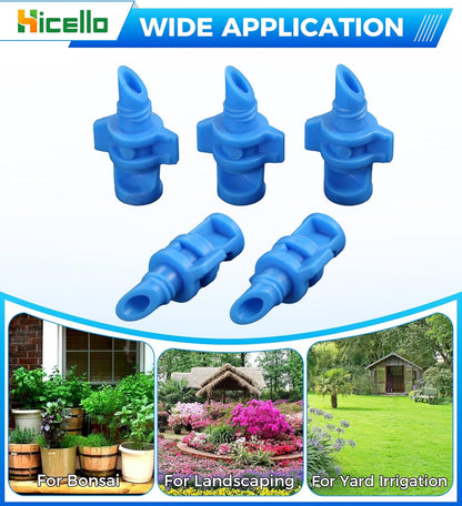 100PCS 90 Degree Misting Nozzle Irrigation, Sprinklers Sprayer for Garden Irrigation System, Micro Sprayer Refraction Automizing Drippers