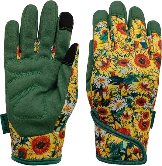 Thorn Proof&Puncture Resistant Gardening Gloves with Grip,Garden Gloves for Women, Leather Work Gloves,Gifts