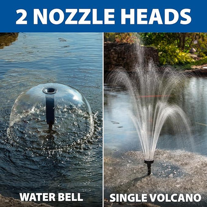 The Pond Guy MagFlo High-Efficiency Compact Pump for Small Water Gardens, Quiet Multi-Purpose System for Waterfalls, Fountains or Spitters, 290 GPH