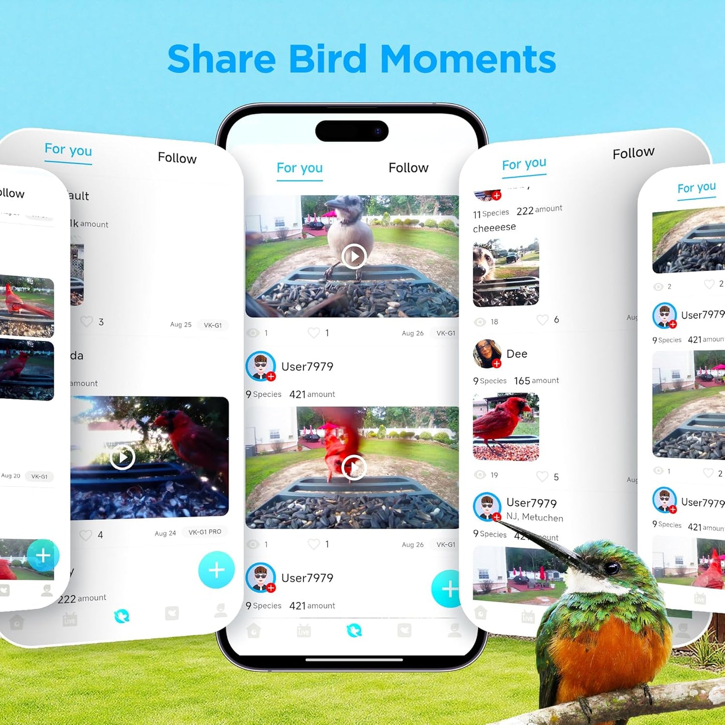 Solar Smart Bird Feeder with Camera,Stable Link via Signal Transmitter (Plug to Router),One-Step QR Scan,Elderly-Friendly,AI Bird ID,2K HD Live Video & 5MP Photos,Instant Arrival Alerts