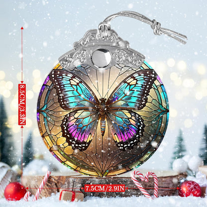 Stained Glass Suncatcher Butterfly Ornament for Christmas, Holidays, Tree Decor, Home Decoration and Gifts