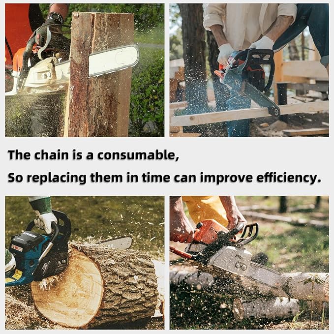 20 Inch Chainsaw Bar and Chain Combo for Stihl .325" Pitch .063'' Gauge 81 Drive Links Fits STIHL 20” Chainsaw Replacement Chains MS260 MS280 MS290 MS291 024 026 028 029 036 (3 Chains + 1Bar)