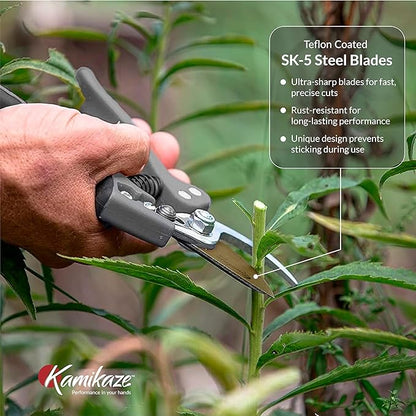 EZ Kut Kamikaze Force Bypass Pruning Shears Heavy Duty - Best Pruners for Gardening and Gifts for Women and Men - Gardening Hand Tools with a since 1988