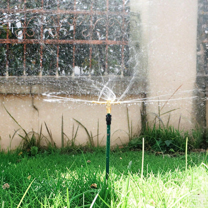 2 Pack 3-Arm Garden Sprinkler, 360 Degree Rotation Garden Water Sprinklers, High-Rise Lawn Sprinkler, Lawn Watering Irrigation System