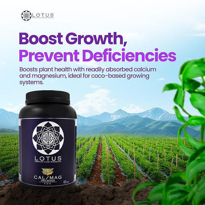 Cal/Mag Pro Series - Hydroponic Plant Nutrients - Supplement for Enhanced Plant Growth - Naturally Derived Premium Powdered Nutrient with Calcium and Magnesium for Soil, Hydroponic, & Coco Coir 60oz