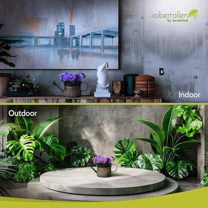 Headwind Countryside Collection - 6 Inch Aged Mocha Brown Galvanized Plant Watering Can for Outdoor & Indoor - Vintage Metal Watering Can Outdoor Planter by Robert Allen