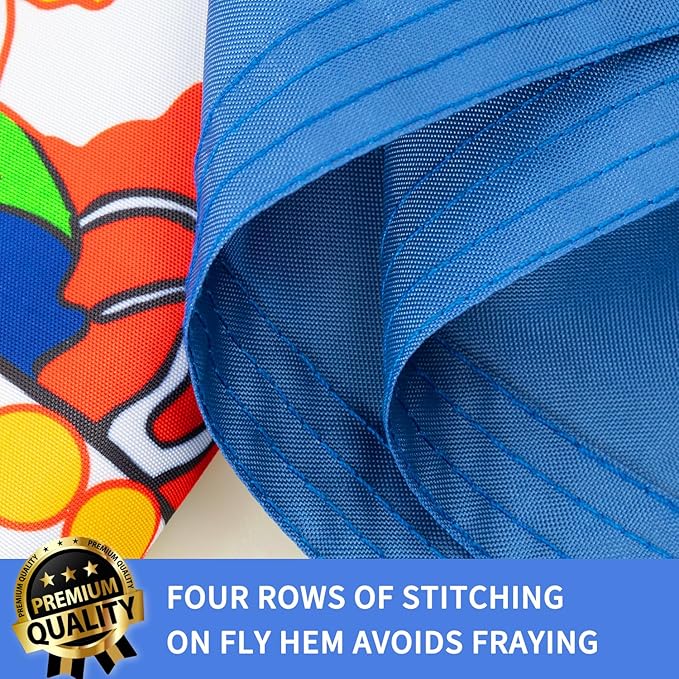 XIFAN Premium Minnesota State Flag 3x5 ft Outdoor, Double Sided Embroidered Image, Heavy Duty 210D Nylon MN Flags, the Strongest Longest Lasting for Outside with Sewn Stripes/Brass Grommets