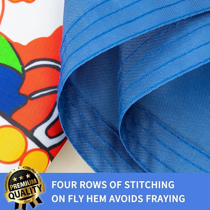 XIFAN Premium Minnesota State Flag 3x5 ft Outdoor, Double Sided Embroidered Image, Heavy Duty 210D Nylon MN Flags, the Strongest Longest Lasting for Outside with Sewn Stripes/Brass Grommets