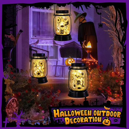 kyoryuger Halloween Decorations Halloween Decor Eyeballs Solar Lanterns Eyeball Decorations Outdoor Lights Solar Garden for Yard, Patio,Backyard,Porch Torches Light