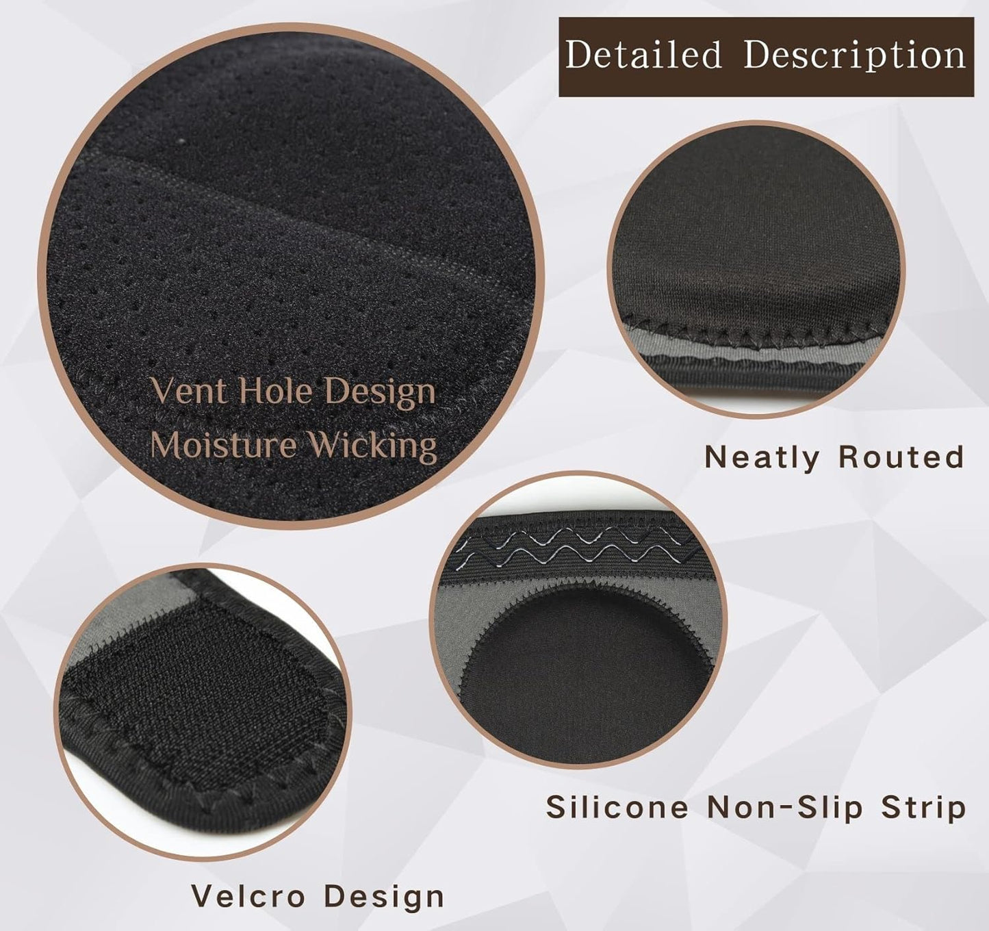 Knee Pads with Thick Foam Adjustable Non-Slip Knee Pads for Work Garden Cleaning Flooring Yard Dance Yoga Construction Collision Avoidance Kneeling Sleevedd for Men