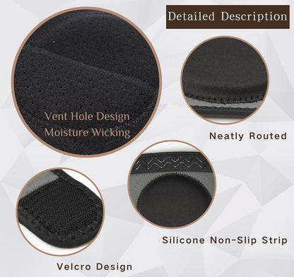 Knee Pads with Thick Foam Adjustable Non-Slip Knee Pads for Work Garden Cleaning Flooring Yard Dance Yoga Construction Collision Avoidance Kneeling Sleevedd for Men