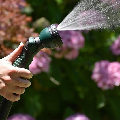 Retractable Garden Hose Reel, 65FT +6FT 5/8" Durable Wall Mounted Water Hose Reel with 180° Swivel Bracket, 9 Pattern Sprayer, 6Ft leader hose,Smooth Automatic Rewind, Any Length Lock.