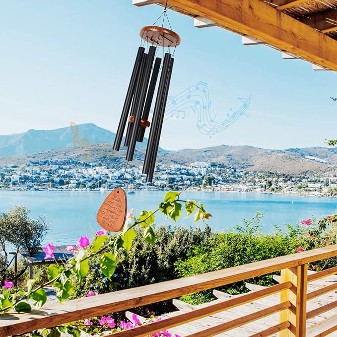 Wind Chimes for Outside Deep Tone Large Aluminium Windchimes Outdoors Patio Decor Memorial Wind Chime for Loss of Loved One Bereavement Memorial Gifts Sympathy Wind Chimes Unisex Gift Garden Decor