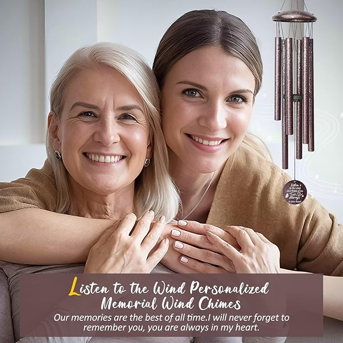 Memorial Gifts for Loss of Love one, 25''Memorial Wind Chimes of Sympathy Gifts for Loss of Love one, Bereavement, Condolence, Remembrance Gifts,Windchimes in Memory