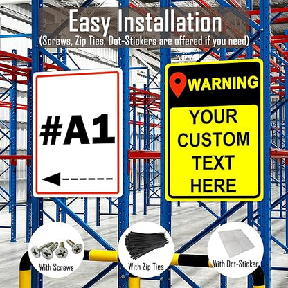 Custom Sign Outdoor 10x7 Inches Vertical, Metal Gate Sign Personalized for Outside, Customized for Home, Office, Garage, Porch, Delivery Signage, .040 Aluminum, Rust Free, Waterproof(Color-border)