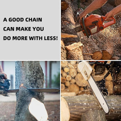 5 Pack 16 Inch Chainsaw Chain for Stihl 3/8" LP Pitch .043" Gauge 55 Drive Links Fits Stihl MS170, MS171, MS180c, 61PMMC3-55, Oregon R55 and More