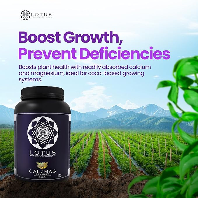 Cal/Mag Pro Series - Hydroponic Plant Nutrients - Supplement for Enhanced Plant Growth - Naturally Derived Premium Powdered Nutrient with Calcium and Magnesium for Soil, Hydroponic, & Coco Coir 120oz