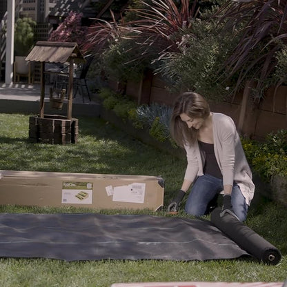 ECOgardener Premium 5oz Landscape Fabric, 4ft x 100ft Pro Garden Weed Barrier - Durable & Heavy Duty Weed Block Gardening Mat, Easy Setup & Superior Weed Control, Eco-Friendly & Convenient Design