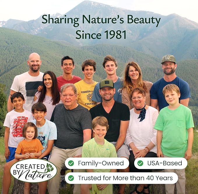 Created By Nature Washington Wildflower Seed Mix, 20 Flower Varieties, 60,000+ Seeds