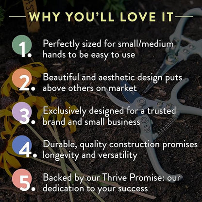 Modern Sprout Pruning Shears - Herb Snipping Scissors- Lightweight Gardening Tools W/Easy Lock - Flower Cutter Garden Shears - Carbon Steel Blade + Plastic-Free Reusable Holster (Multicolor, 12 Pcs)