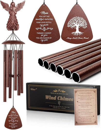 Mom Memorial Wind Chimes, Sympathy Gifts for Loss of Mom, Memorial Gifts for Mother Bereavement Condolence Remembrance