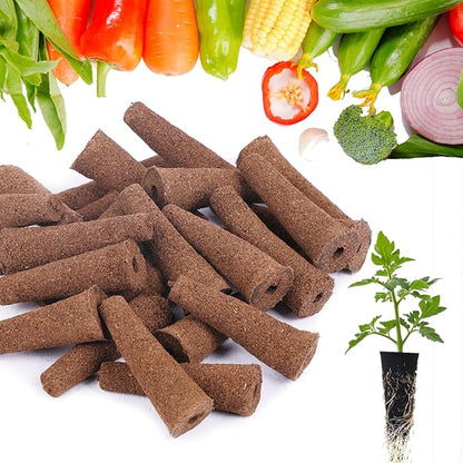 50 Pack Hydroponic Grow Sponges Seed Pods Replacement, Growing System Plant for Seed Plugs Garden Cube Sponges Replacement,Compatible with Aerogarden & Most Hydroponic System,1pc Tweezer