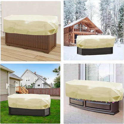 Plant Covers Freeze Protection, 4 Pack Frost Blankets for Outdoor Plants – 2 Rectangular (22"x60"x20") & 2 Round (32"x48") Winter Plant Covers, 2.4oz/yd² Frost Cloth Plant Protection