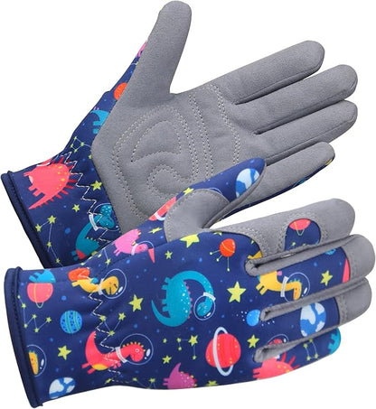 Baidast Gardening Gloves for Kids (10-12 Years Old), Garden Gloves for Kids Thorn Proof for Digging, Planting,Pruning