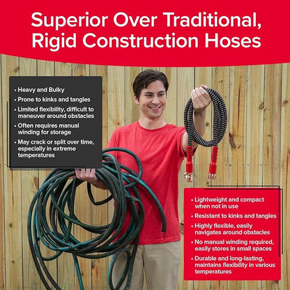 Pocket Hose Copper Head UV w/Pocket Pivot, Expandable Garden Hose 75 FT w/10 Pattern Thumb Sprayer, AS SEEN ON TV, 650psi 3/4in Ultra-Light Solid Copper Anodized Aluminum Fittings No-Kink No-Lead