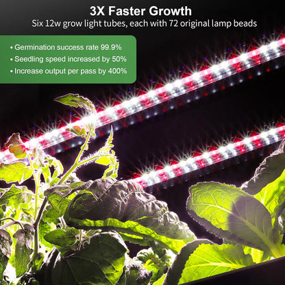 Hydroponics Growing System Kit, 90 Pods Vertical Indoor Garden with LED Grow Light, Auto Circulating Water System & WiFi Smart Plug, Indoor Gardening System for Vegetable Fruit Herb