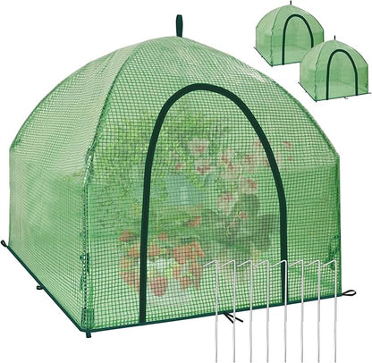 24.5″ *24.5″ *20.5″ Winter Plant Warm Covers - Raised Bed Cover, Warm Tent Freeze Protection Humidity Domes for Germination, Seedling Propagation Protecting Plants from Animals 2PCS