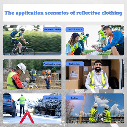 Custom Safety Vest High Visibility Reflective Customized Logo Construction Work Vests Dual Tone Reflective Strips