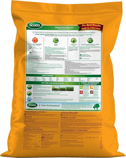 Scotts Turf Builder WinterGuard Fall Weed & Feed3, Weed Killer Plus Fall Fertilizer, 12,000 sq. ft, 34.3 lbs.