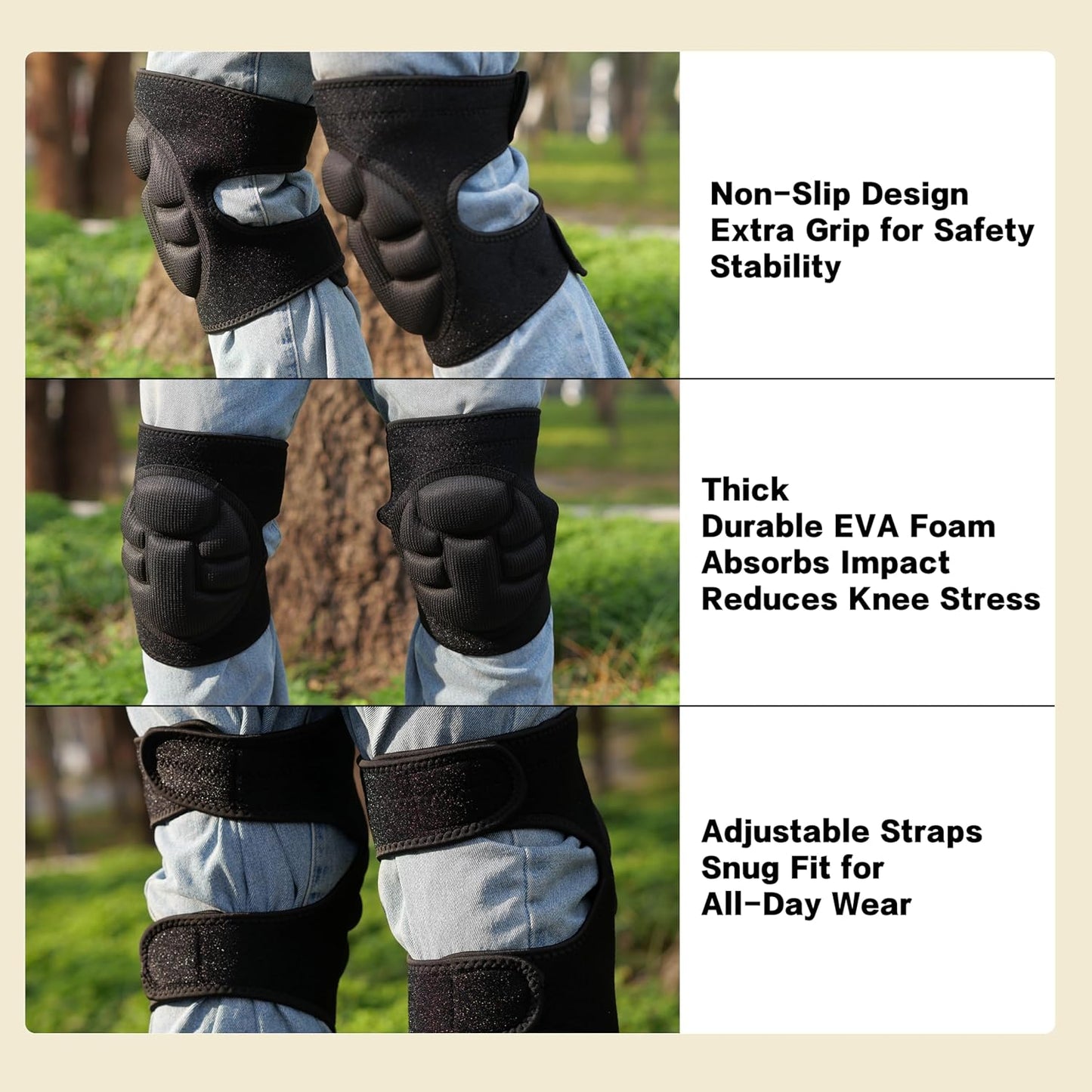 Women Men Knee Pads for Gardening, House Cleaning, Construction Work, Volleyball, Flooring Kneepads, High Elastic Fabric Collision Avoidance Knee Sleeve