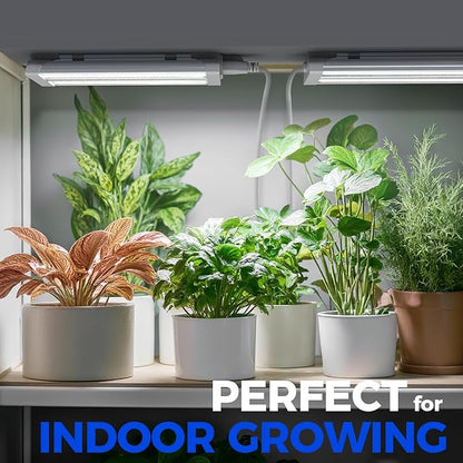 Barrina TX18 1FT Grow Light, 18W(90W Equivalent), High PPFD, 5000K Daylight Full Spectrum LED Grow Light Strip, Plant Light for Greenhouse Indoor Growing, Seedling with On/Off Switch, Linkable, 1 Pack