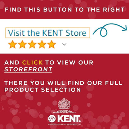 Kent FOT Tortoise Fine Tooth Comb for Men - Handmade Pocket Comb for Travel, Styling, Fine or Thinning Hair, Mustache and Beard Care Handpolished Saw-Cut Made in England