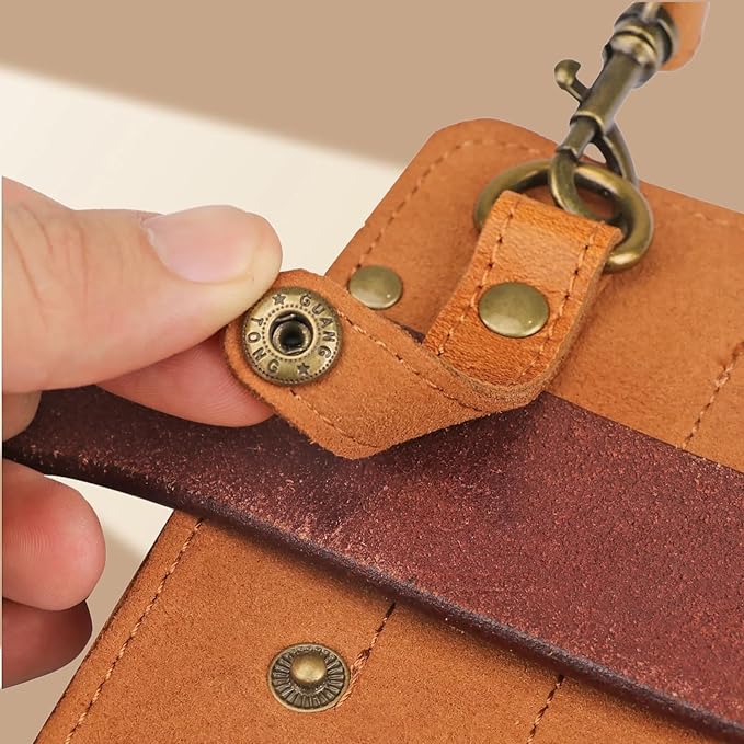 Tourbon Leather Florist Tool Waist Pouch Belt Garden Shoulder Crossbody Tools Bag Gardening Pruning Shears Holder Organizer Kit 4 Pockets (Brownish Yellow)