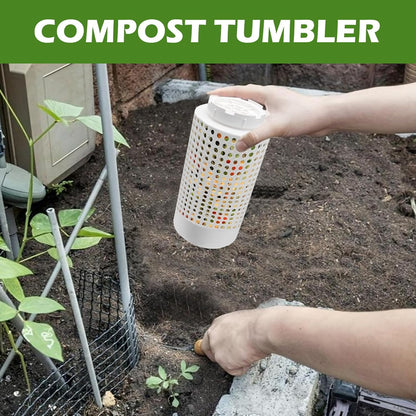 In Ground Worm Composter - Compost Bin with Vent Holes | Worm Bins Farm Starter Kit | Outdoor Vermicomposting Container for Experienced Organic Gardening Enthusiasts Yard Lawn Fish Pond
