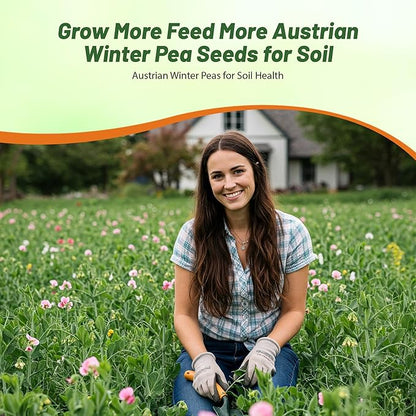 Outsidepride Austrian Winter Peas Seeds for Planting – 5 lbs Bag (Cool-Season Cover Crop, High-Protein Deer Food Plot Seed) Field Peas, Cover Crop Seeds, Spring Mix for Soil Health & Forage