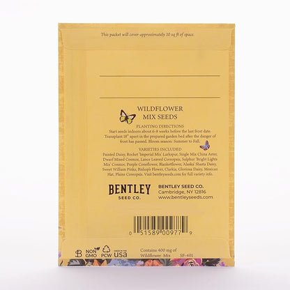 Bentley Seed Co. All You Do Be Done in Love - Wildflower Mix Seed Packets - 25 Seed Packs - Perfect Eco-Friendly Gift for Gardeners & Friends - Non GMO Seeds