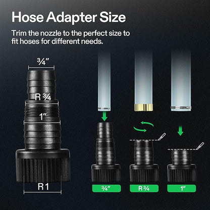 VIVOSUN 1600 GPH Submersible Water Pump, 100W Pond Pump, Ultra Quiet Aquarium Pump with 15FT. Lift Height for Pond, Waterfall, Fish Tank, Statuary, Hydroponic