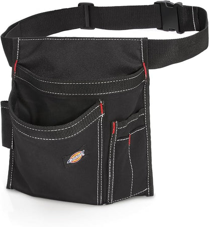 Dickies 5-Pocket Single Side Tool Belt Pouch/Work Apron, Durable Canvas Construction, Adjustable Belt for Custom Fit